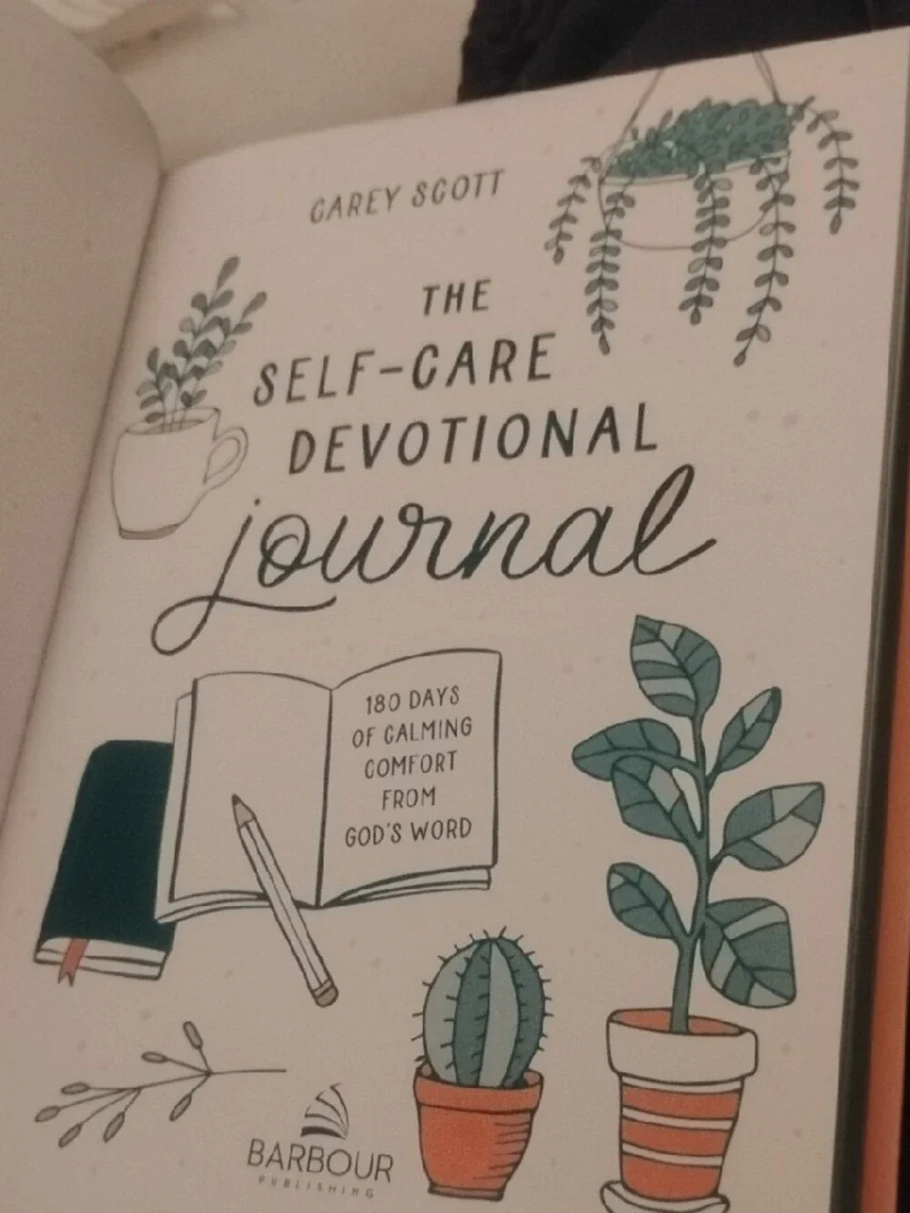 Barbour Peach & Teal Self-Care Devotional Journal